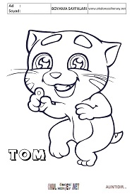 talking-tom boyama sayfaları